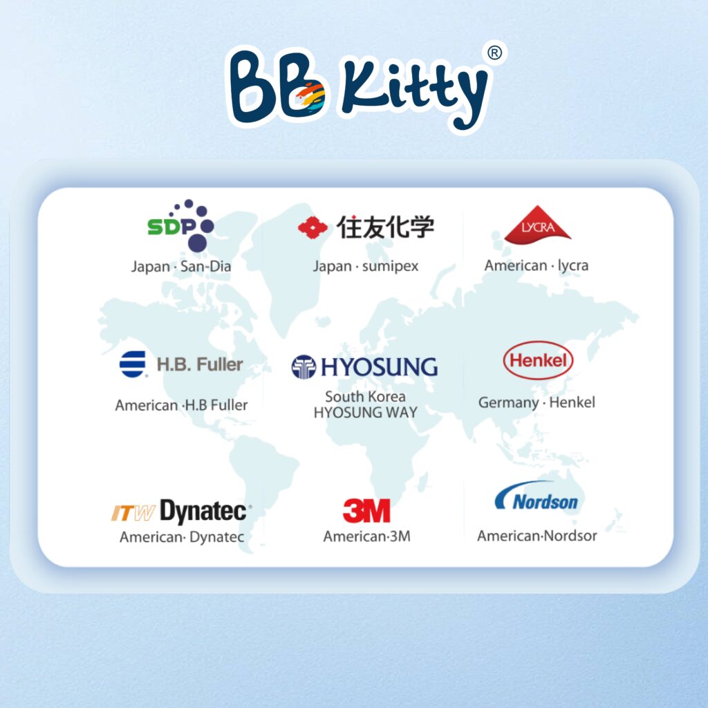 reliable raw material supplier overseas for premium baby diapers