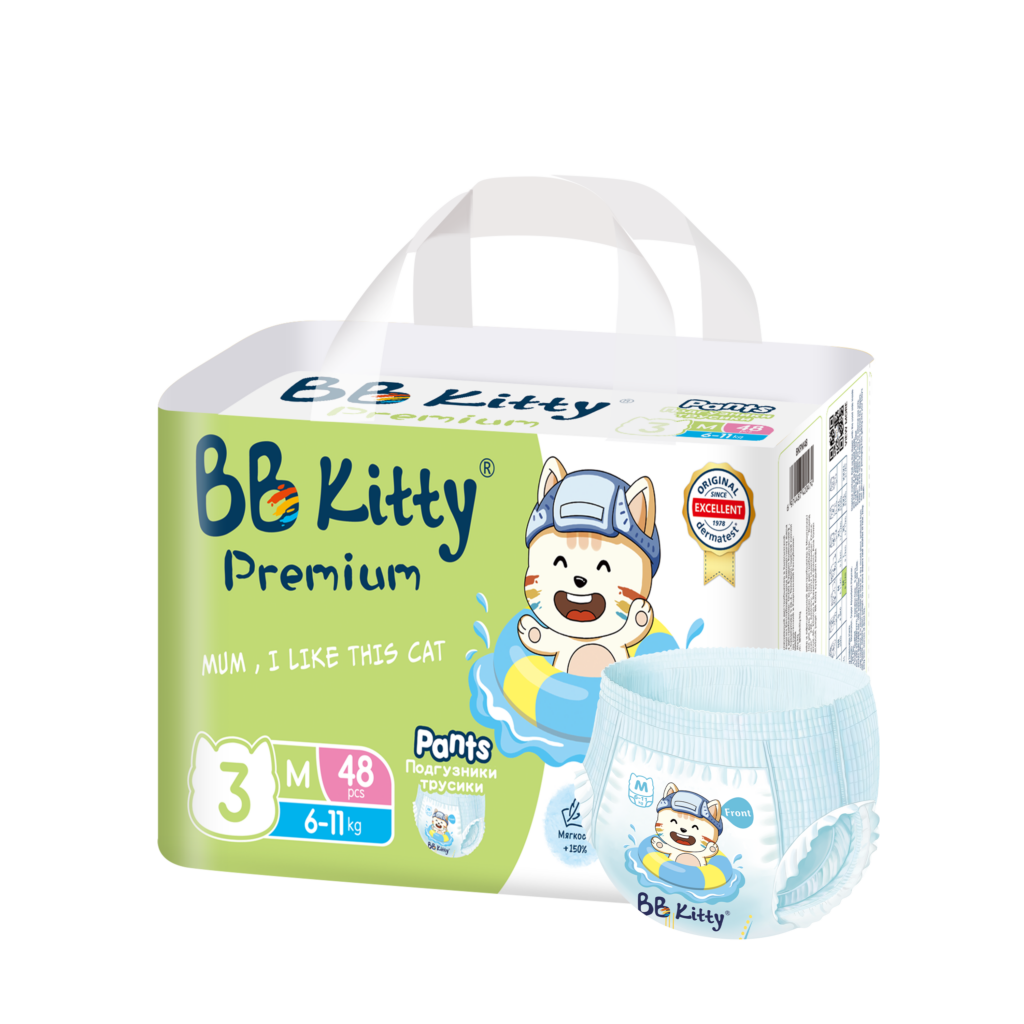 BB Kitty Premium Baby diapers-M size 