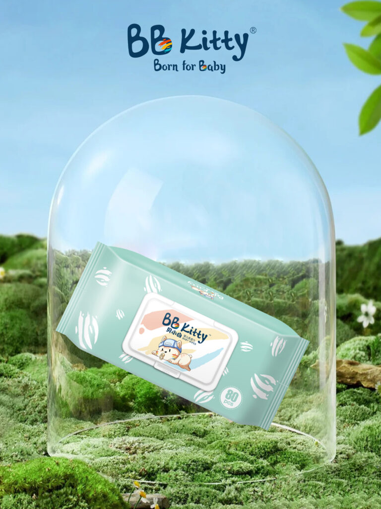 BB Kitty Premium Baby Wipes-80 pcs