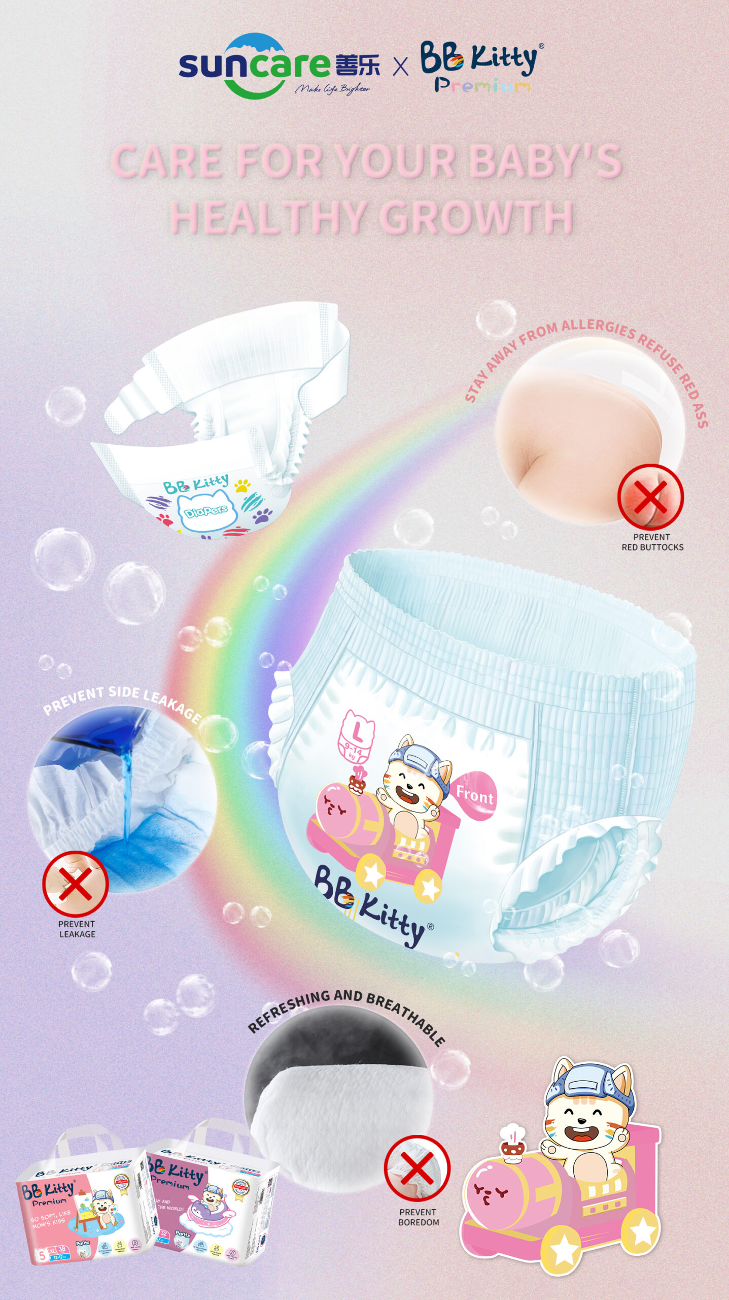 bb kitty premium baby diapers features