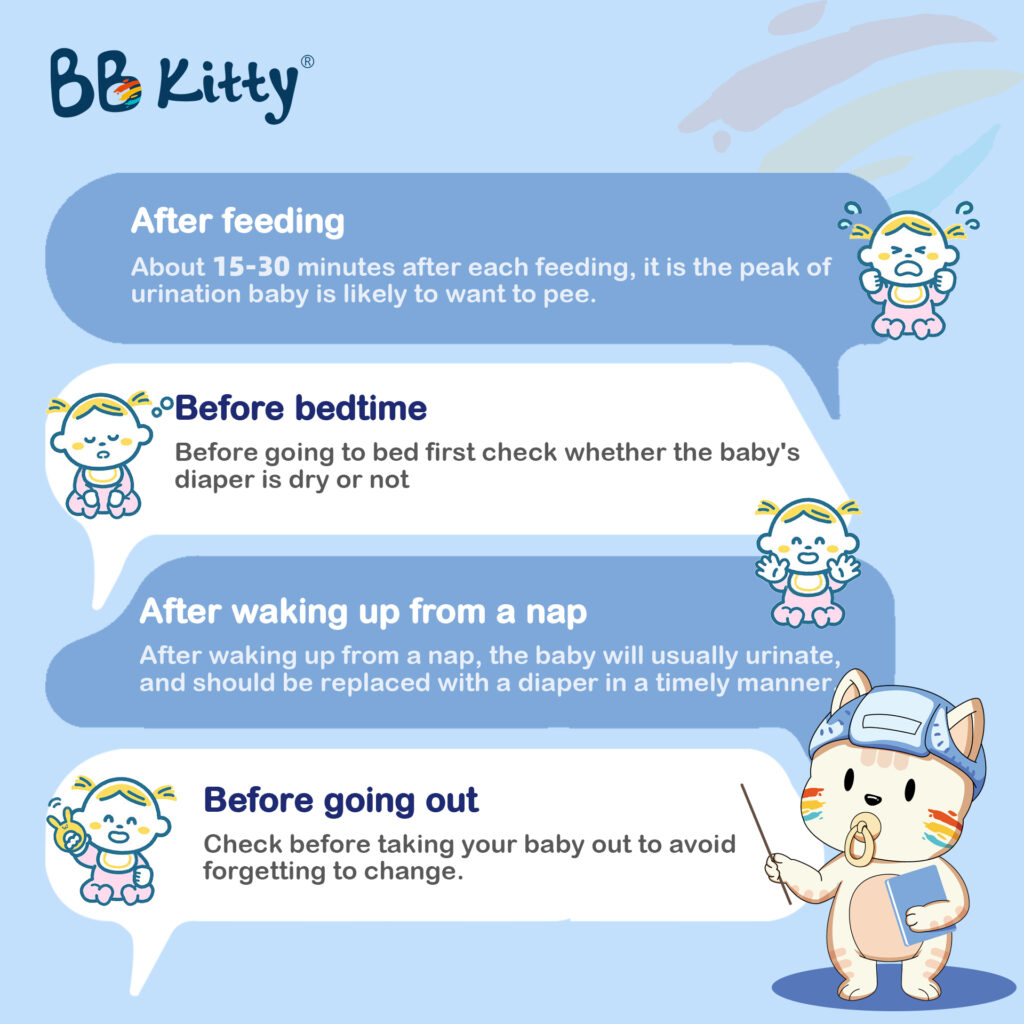 BB Kitty Quick Guide: 4 points for -How Often Should Baby Change a Diaper？